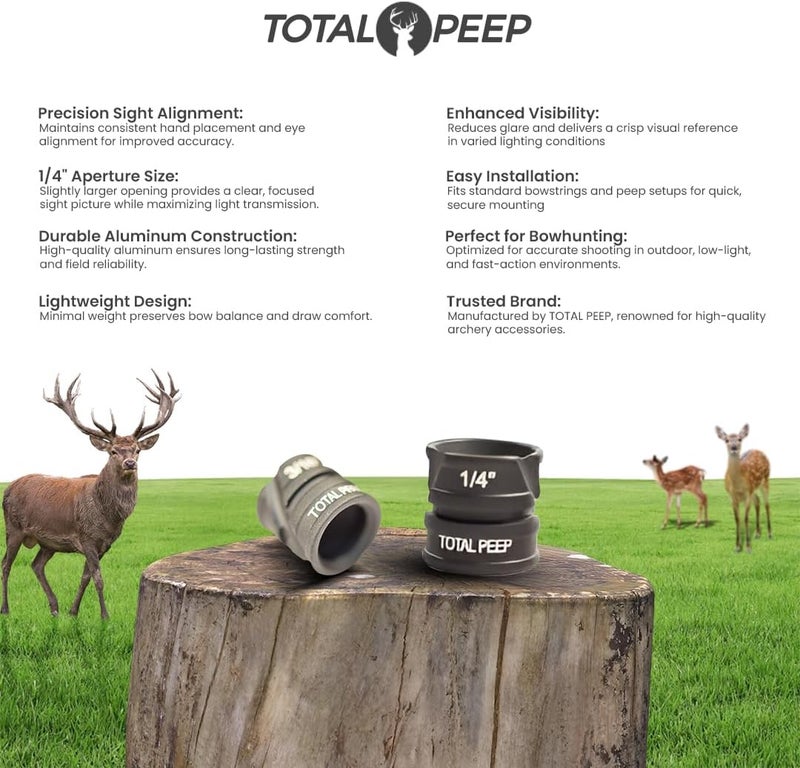 TOTAL PEEP Sight PRO for Bowhunting Aluminum - Image 2